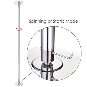 Spinning Static Dance Pole Portable Removable Pole 45Mm