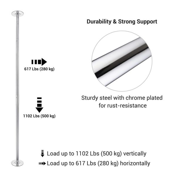 Dance Pole Static And Spinning Dance Pole 45Mm