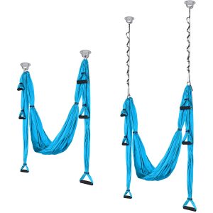 Yoga Aerial Trapeze Yoga Hammock With Heavy Duty Ceiling Hooks