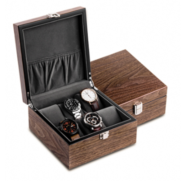 Walnut Watch Storage Organizer Box