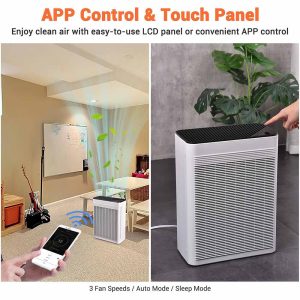 Hepa H13 Filter Air Purifier Odor Remover App Control