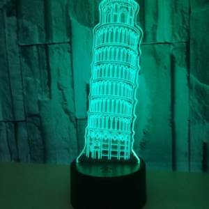 3D Nightlight Of The Leaning Tower Of Pisa