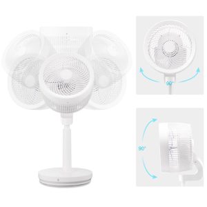 11 Stand Fan Desk Cooling Fan With Remote For Room