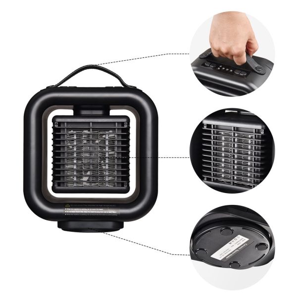 Portable Electric Cat Space Heater & Fan 1000W