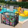 Rolling Pool Float Storage Towel Noodles Toy Holder 50X30X61