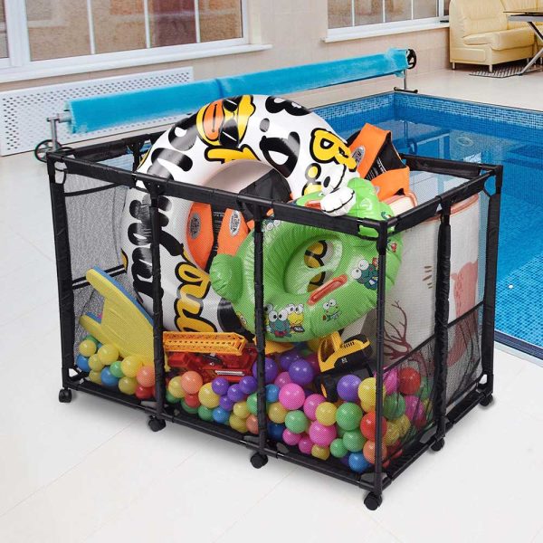 Pool Float Storage Bin Mesh With Pockets Extra Large 48X30