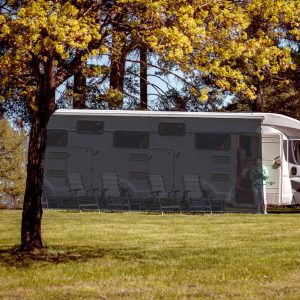 Rv Awning Shade Screen With Zipper 19'Wx6'H Trailer Mosquito Net