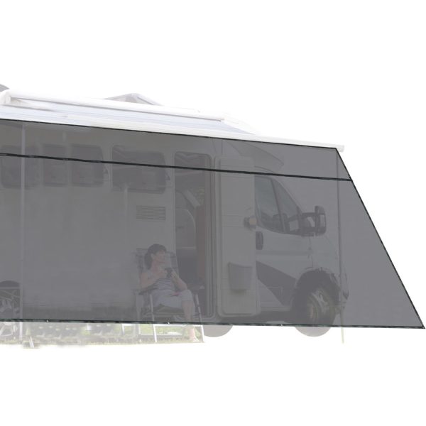 Rv Awning Shade Screen With Zipper 19'Wx8'H Trailer Mosquito Net