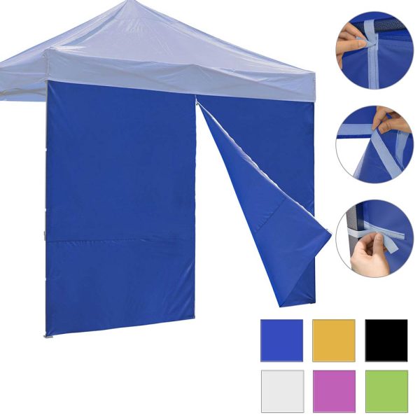 Canopy Sidewall Tent Walls With Zipper 1080D 10X7Ft(1Pc./Pack)