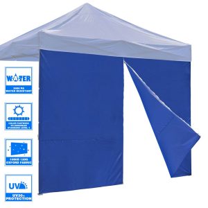 Canopy Sidewall Tent Walls With Zipper 1080D 10X7Ft(1Pc./Pack)