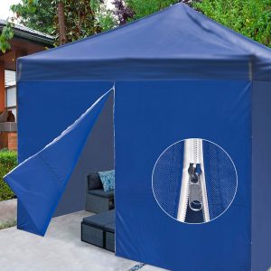 Canopy Sidewall Tent Walls With Zipper 1080D 10X7Ft(1Pc./Pack)