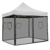 Netting For Pop Up Canopy 10X10 Food Service Vendor Side Screen