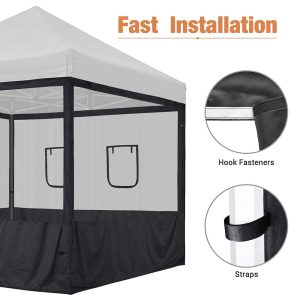 Netting For Pop Up Canopy 10X10 Food Service Vendor Side Panel