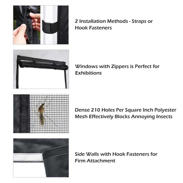 Netting For Pop Up Canopy 10X10 Food Service Vendor Side Panel