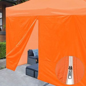 Canopy Sidewall Tent Walls With Zipper 10X7Ft Cpai-84