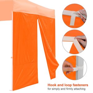 Canopy Sidewall Tent Walls With Zipper 10X7Ft Cpai-84