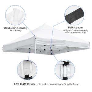 Instahibit Pop Up Canopy Replacement Top 10X10 Cpai-84