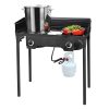 Outdoor Propane Burner With Stand Wind Guard 150,000Btu