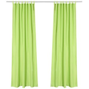 Tab Top Outdoor Patio Curtain, 54W X 120L 2Ct/Pack