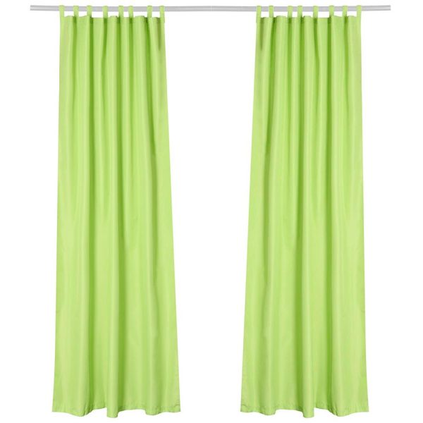 Tab Top Outdoor Patio Curtain, 54W X 120L 2Ct/Pack