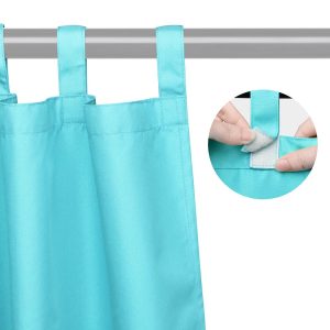 Tab Top Outdoor Patio Curtain 54W X 96L 2Ct/Pack