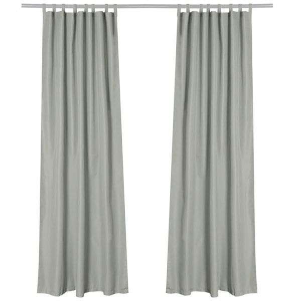 Tab Top Outdoor Patio Curtain, 54W X 108L 2Ct/Pack