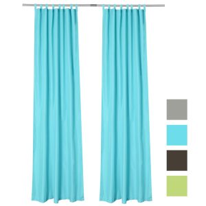 Tab Top Outdoor Patio Curtain 54W X 96L 2Ct/Pack