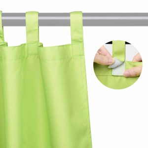 Tab Top Outdoor Patio Curtain, 54W X 120L 2Ct/Pack