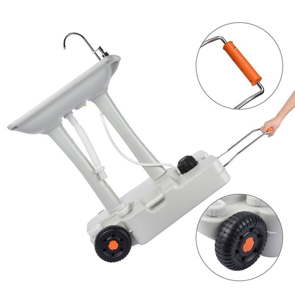 8Gal Portable Hand Washing Station With Foot Pump Handle