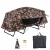 Single Cot Tent Camp Bed Tent Rain Fly Camouflage