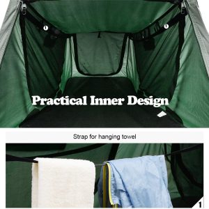 Single Cot Tent Camping Bed Tent Rain Fly Green