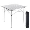 Aluminum Folding Camping Table Picnic Table 27X27.5In