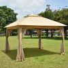 11X11 Ft Pop Up Gazebo(Frame, Canopy, Netting, Stakes)