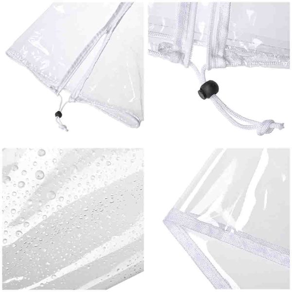 Outdoor Umbrella Cover With Zipper 65 In. Transparent