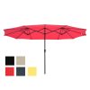 15'X9' Rectangular Patio Umbrella Color Options