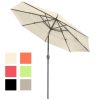 10 Ft Tilt Market Umbrella 3-Tiered 8-Rib