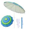 7Ft Tilt Beach Umbrella With Anchor 12-Rib