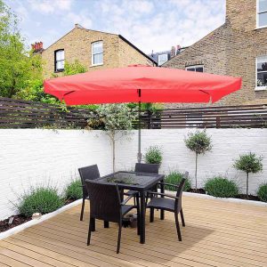 10'X6.5' 6-Rib Patio Rectangular Umbrella Replacement Canopy