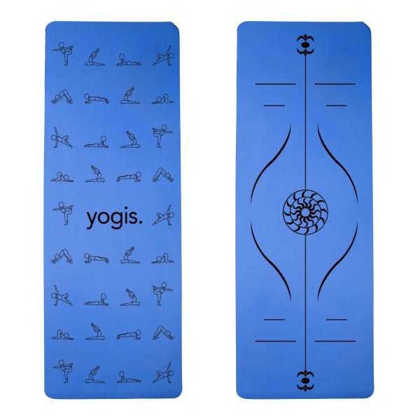 Yoga Mat Posture Line Non-Slip Custom Fitness Mat For Beginners