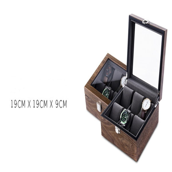 Walnut Watch Storage Organizer Box