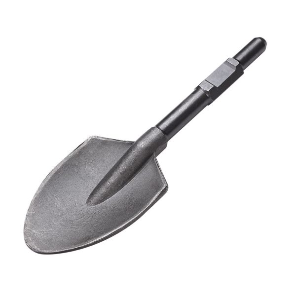 Pointed Clay Spade Jackhammer Shovel Bit 1-1/8 In. Hex Steel