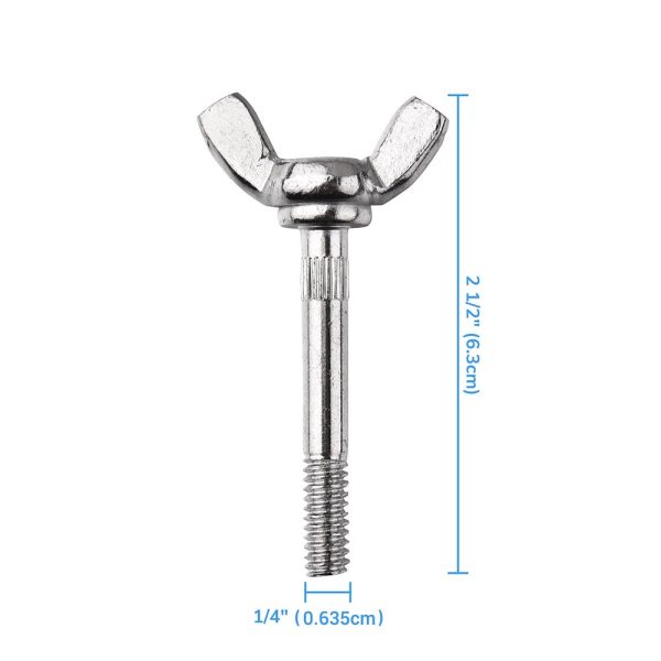 Wing Bolt And Nut M6X63Mm (1/4) 4Ct/Pack