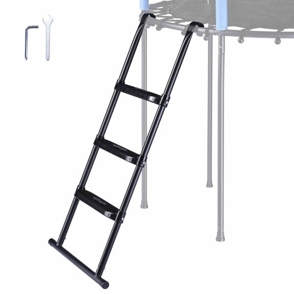 Trampoline Ladder Non-Slip 3 Wide-Step 43-Inch