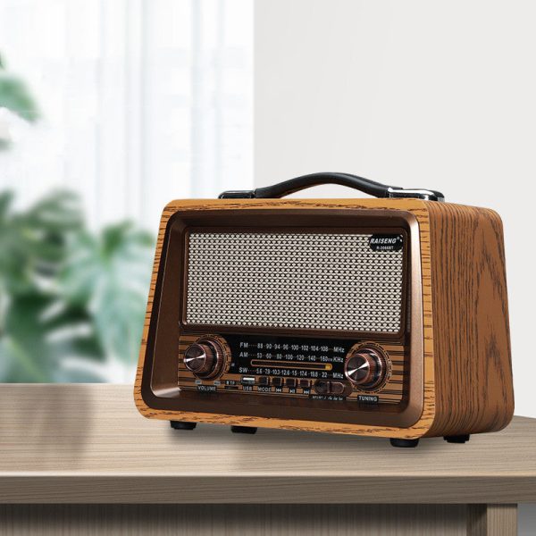 Wooden Retro Radio Wireless Bluetooth Speaker