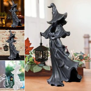 Witch With Lantern Decoration