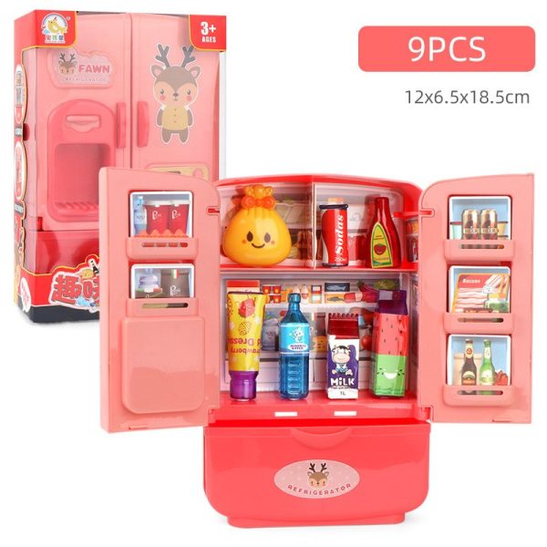 Double Door Mini Toy Refrigerator