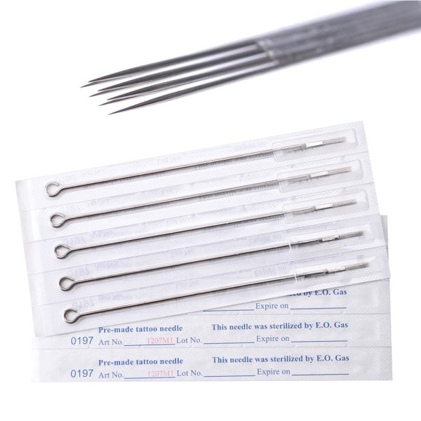 100Pcs Tattoo Needles Disposable Sterile Mixed Sizes