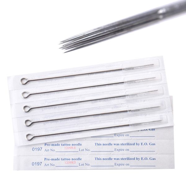 100Pcs Tattoo Needles Disposable Sterile Mixed Sizes