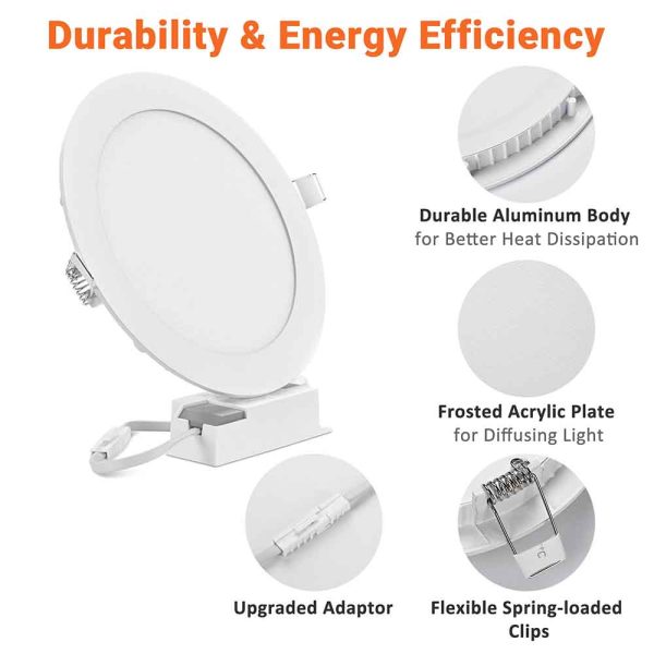 3W Smd Led Downlight Ceiling Recessed Light Fixture 12-Pack