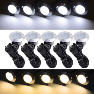 5Ct/Pack 12V Led Recessed Deck Lighting Fixture